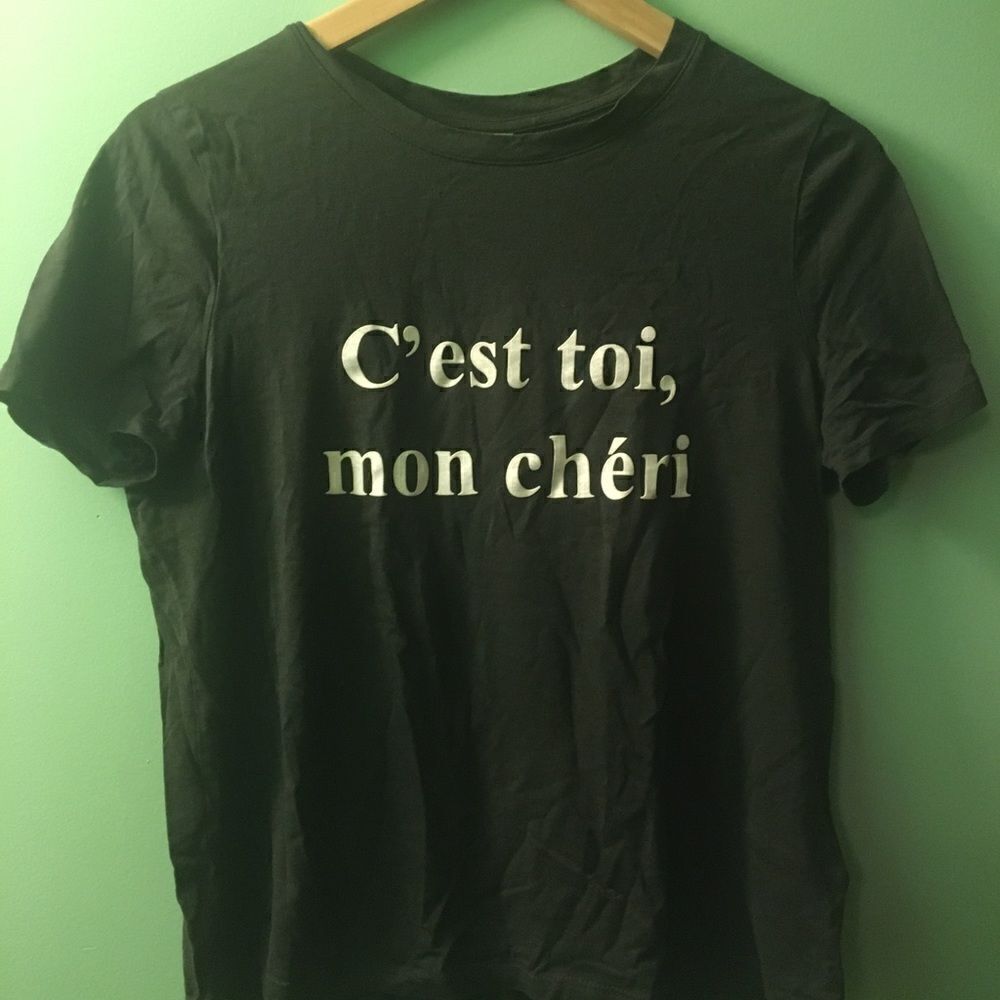 Black graphic tee